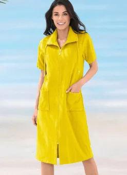 Damen BADER Frottier-Kleid mit durchgehendem Reißverschluss