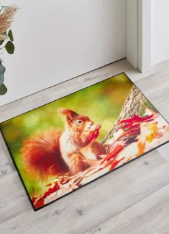 BADER Fußmatte mit Eichhörnchen-Motiv