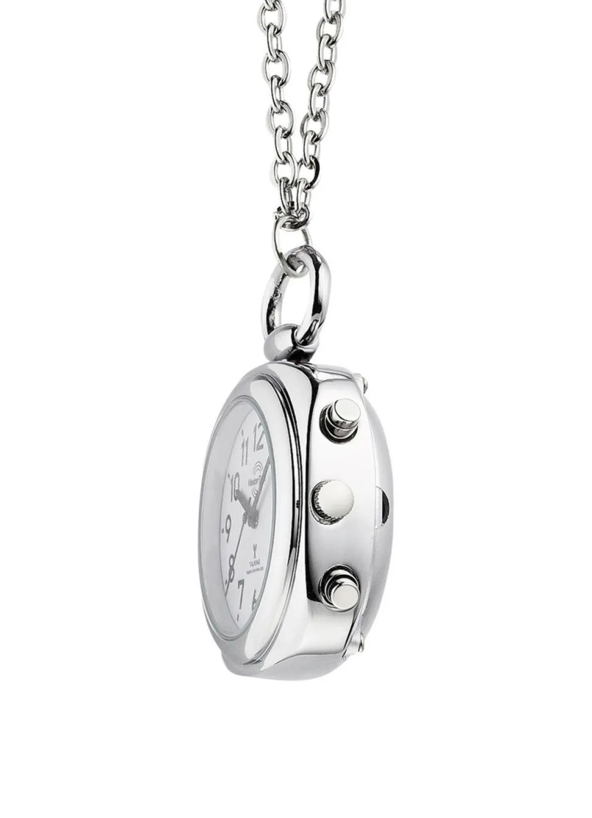 Herren MASTER TIME Funk-Anhängeruhr mit sprechender Zeitansage auf Knopfdruck