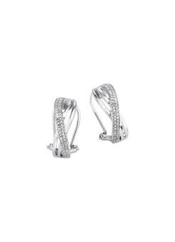 Damen BADER Funkelnde Clipstecker aus Weißgold mit 114 Diamanten