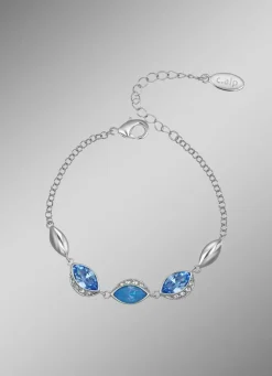 Damen BADER Funkelnde Eleganz in Blau – Armband mit Swarovski-Kristalle
