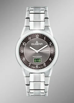 Herren DUGENA Funk-Herrenuhr mit Titangehäuse