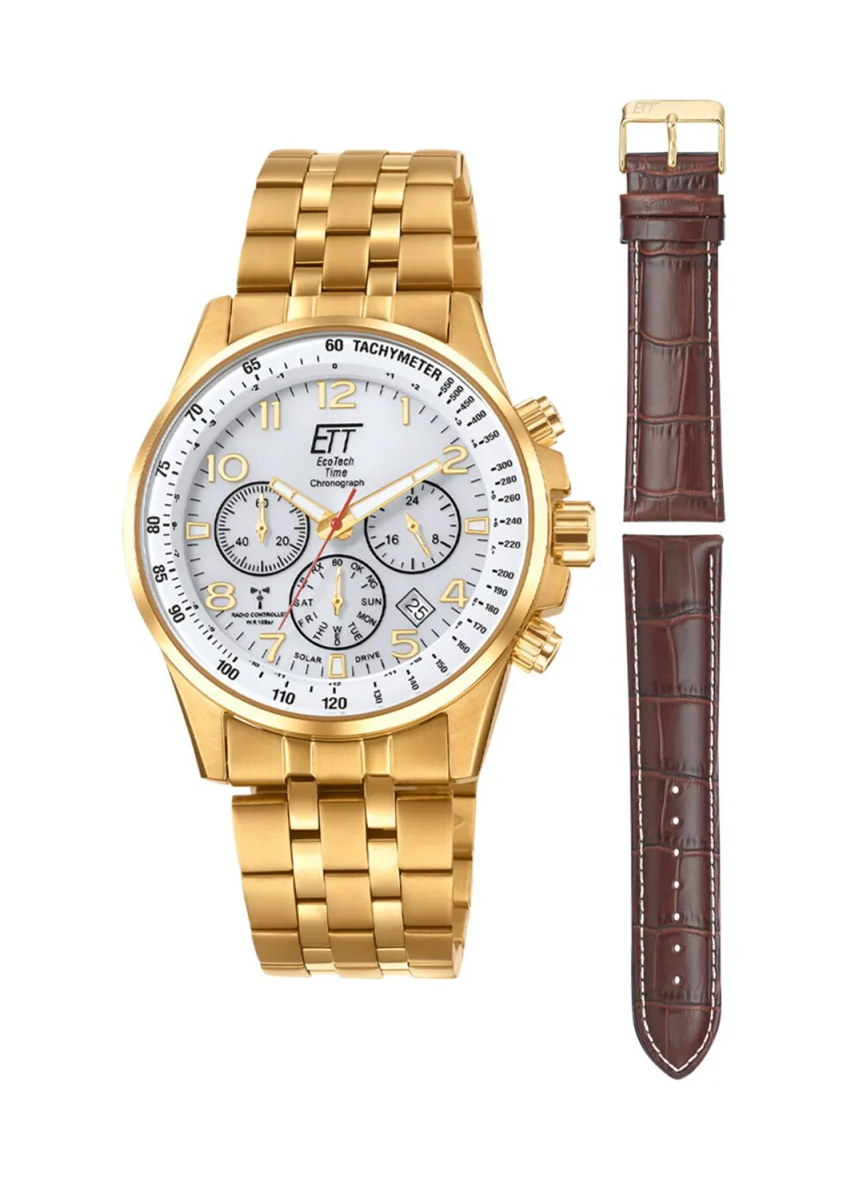 Herren ETT Funk-Solar-Herrenuhr EGS-11614-42MS