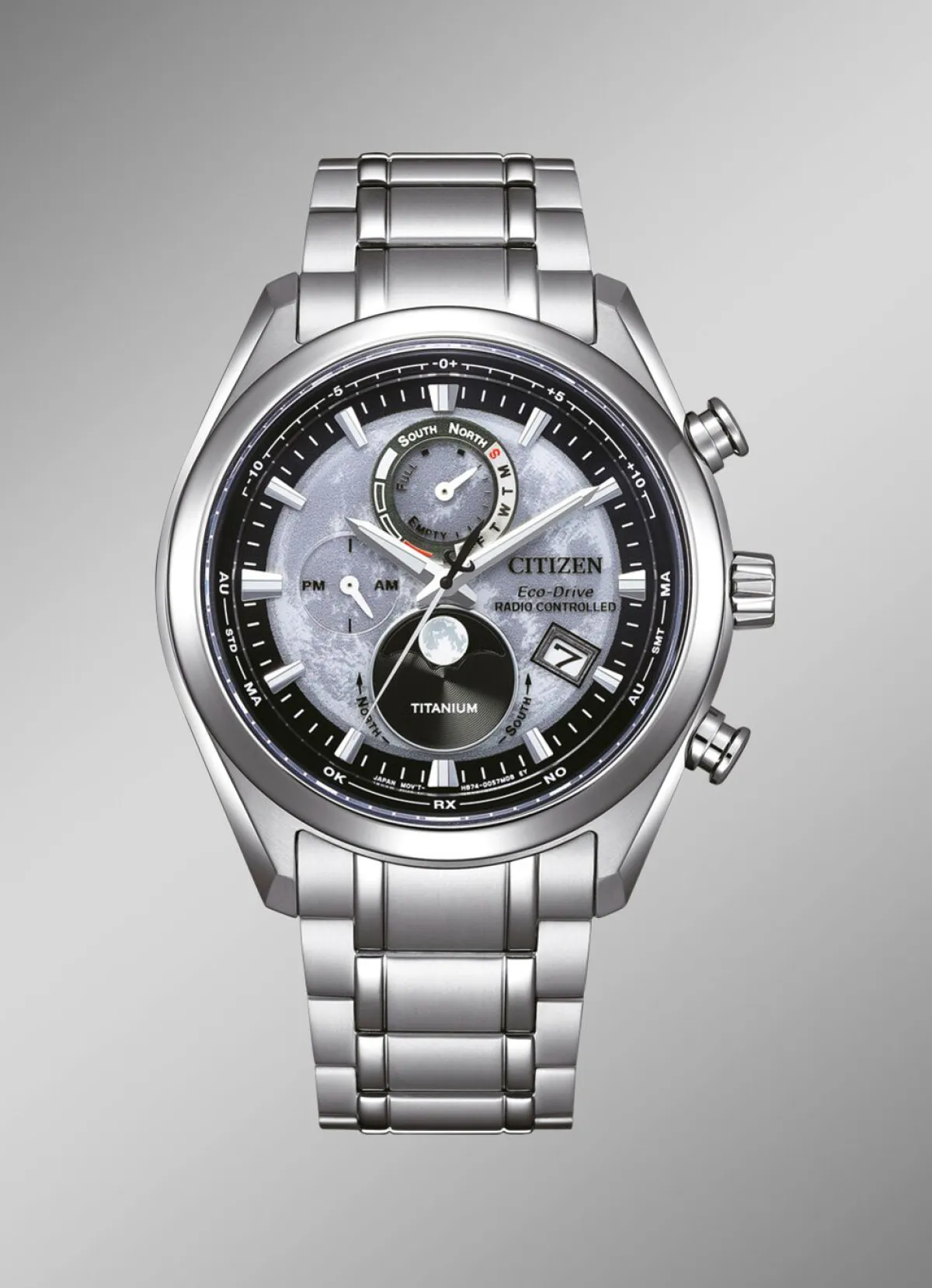 Herren CITIZEN Funk-Solar-Herrenuhr mit Super-Titanium-Bandgehäuse
