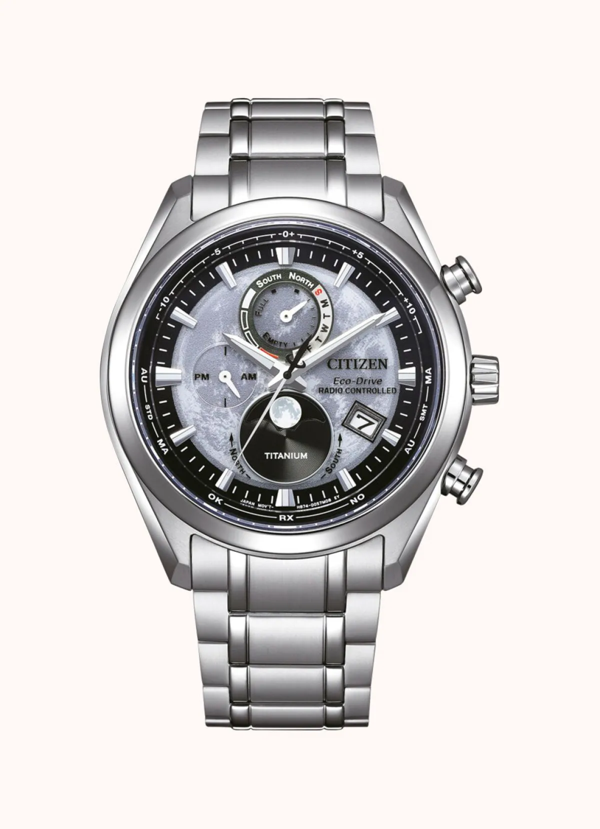 Herren CITIZEN Funk-Solar-Herrenuhr mit Super-Titanium-Bandgehäuse