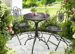 BADER Gartenmöbel-Set, 3-teilig, aus Metall
