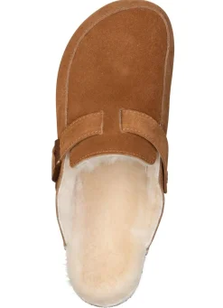 Herren BADER Gefütterte Herren-Clogs, mit Lammfell