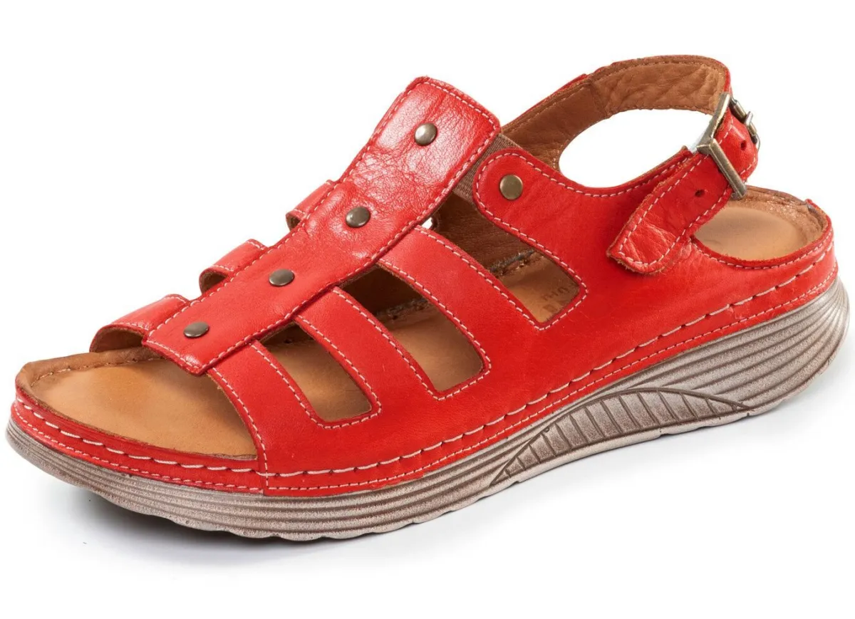 Damen Gemini , klassische Damen-Sandalen, Weite G, aus Leder