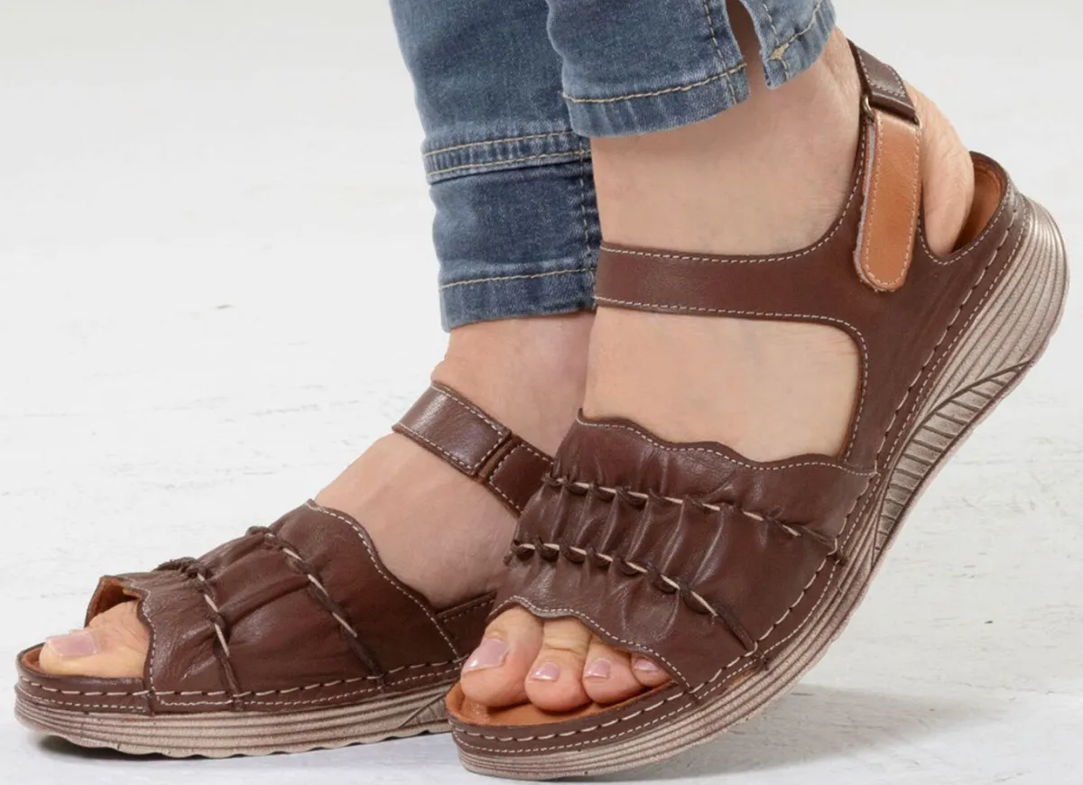 Damen Gemini , leichte Damen-Sandalen, Weite G, aus Leder