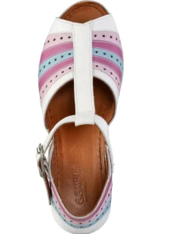 Damen Gemini , modische Damen-Sandaletten, Weite G, mit Gummizug