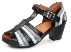 Damen Gemini , modische Damen-Sandaletten, Weite G, mit Gummizug