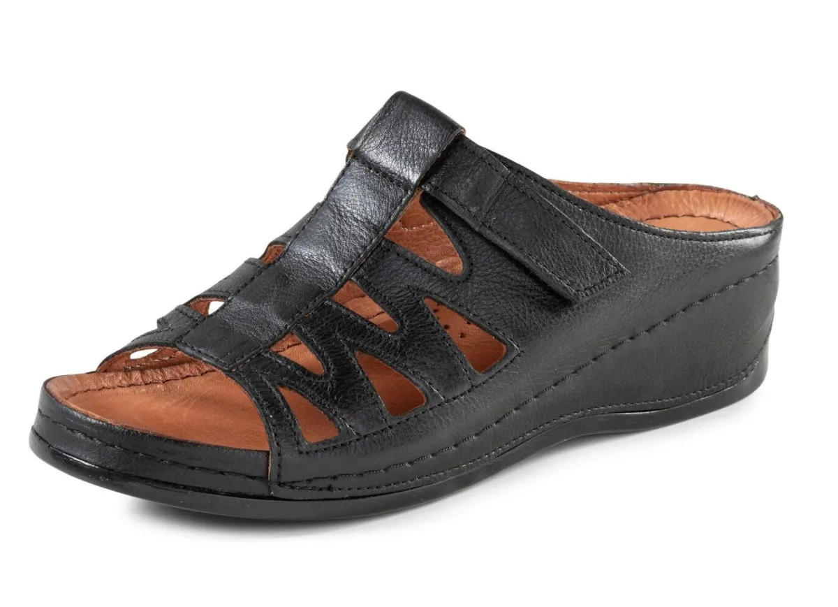 Damen Gemini Pantolette aus teilweise schattiertem Rind-Nappaleder
