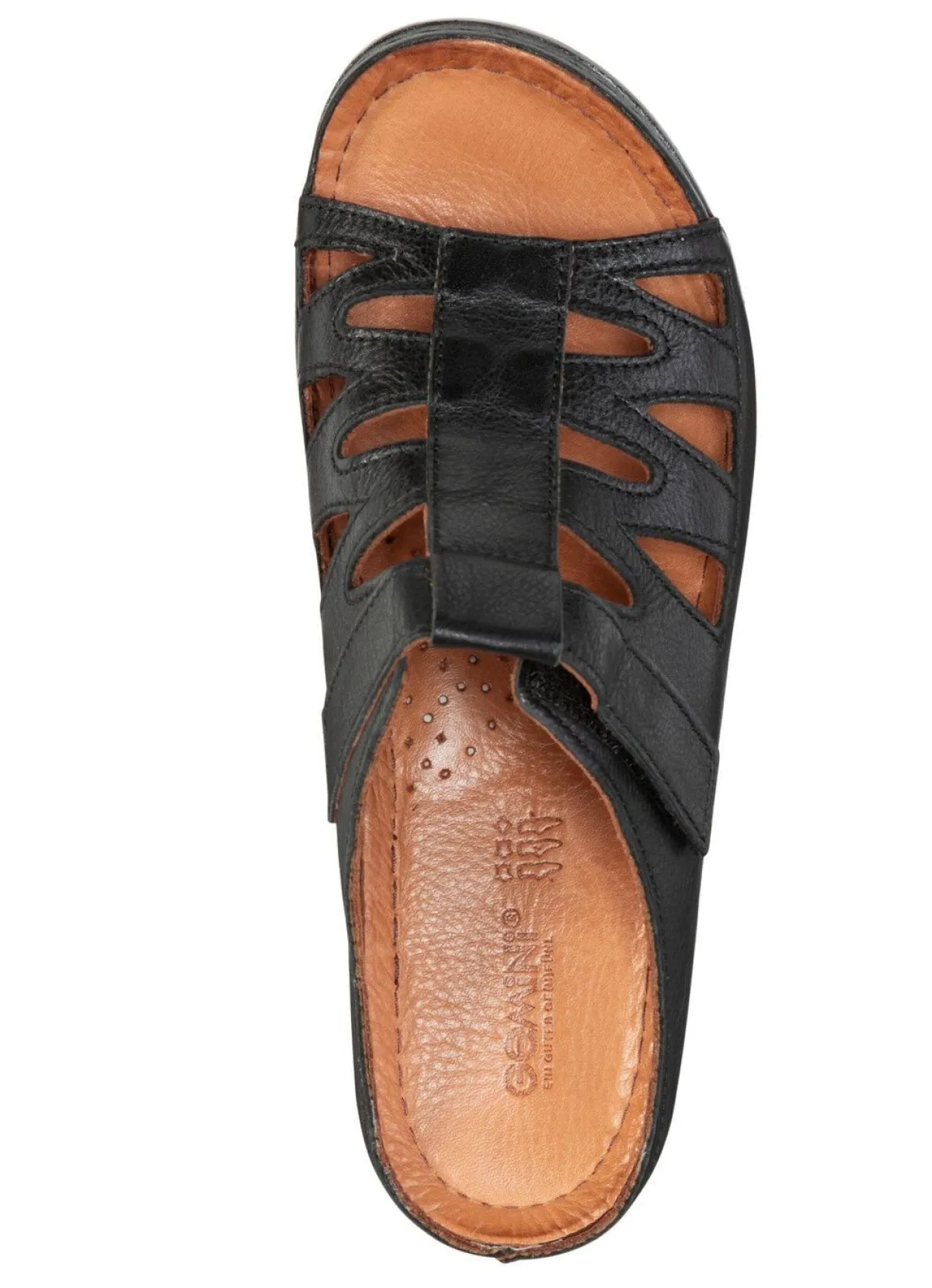 Damen Gemini Pantolette aus teilweise schattiertem Rind-Nappaleder