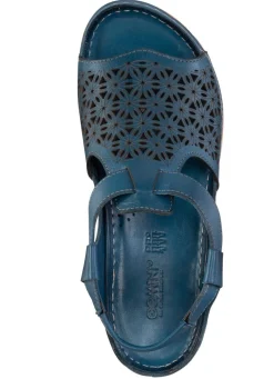 Damen Gemini Sandale aus schattiertem Nappaleder mit Prägung