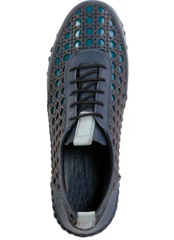 Damen Gemini Schnürschuh aus gelochtem Nappaleder