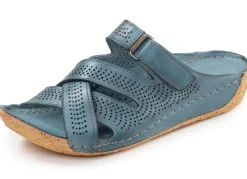 Damen Gemini , sommerliche Damen-Pantoletten, Weite G, aus Leder