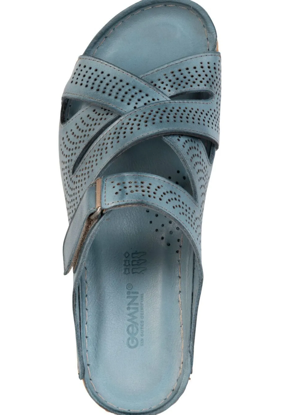 Damen Gemini , sommerliche Damen-Pantoletten, Weite G, aus Leder