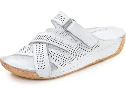 Damen Gemini , sommerliche Damen-Pantoletten, Weite G, aus Leder