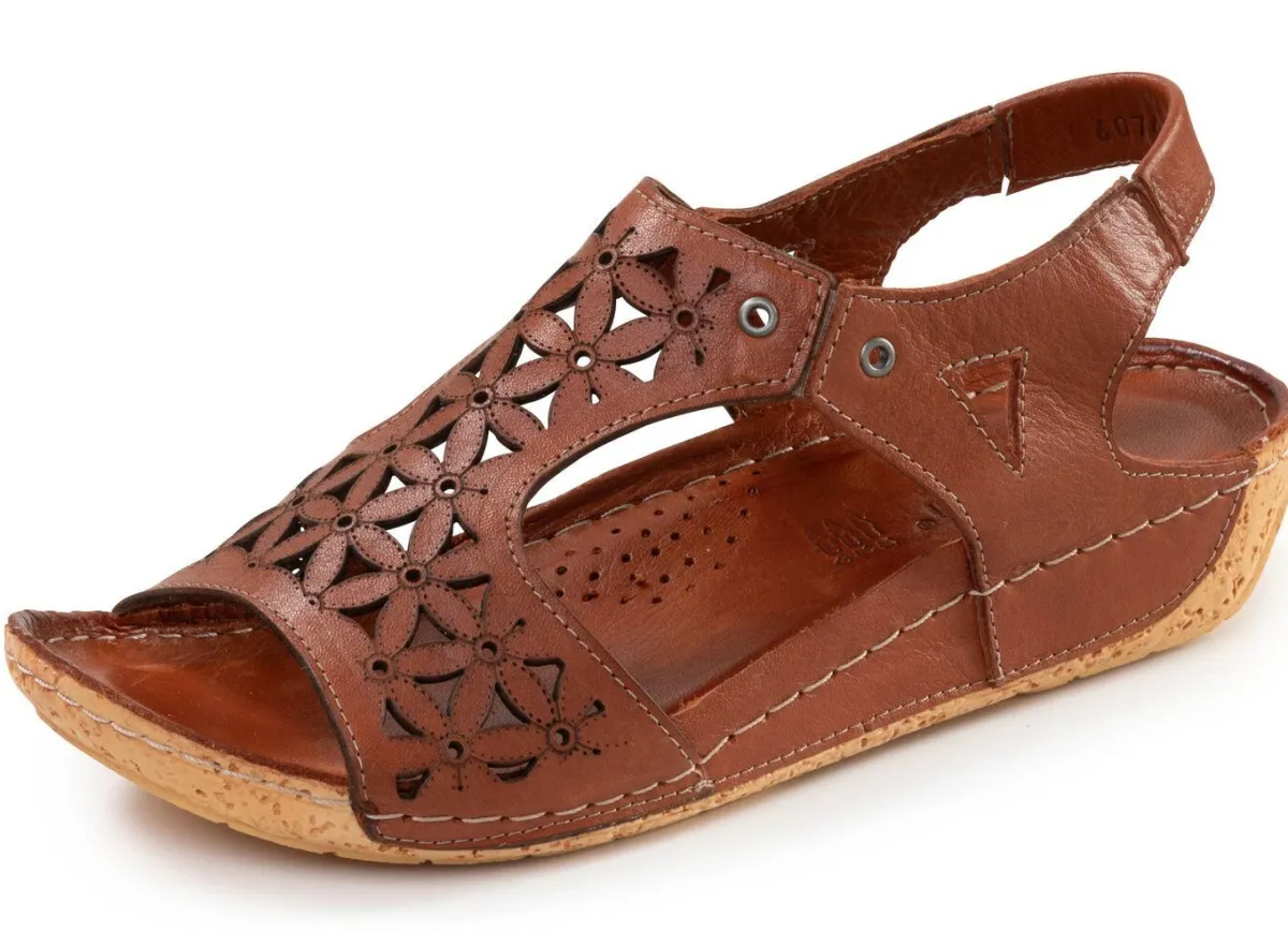 Damen Gemini , sommerliche Damen-Sandalen, Weite G, aus Leder