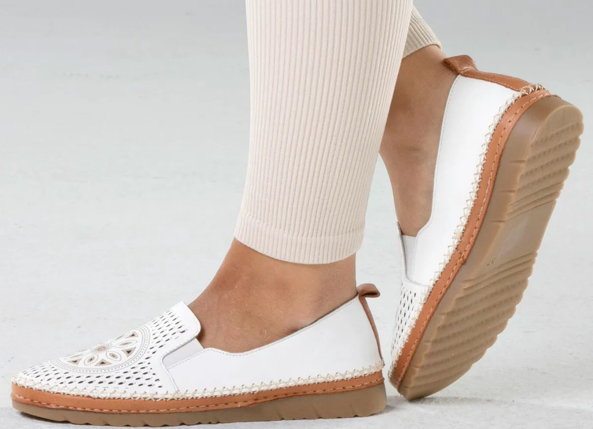 Damen Gemini , sommerliche Damen-Slipper, Weite G, mit herausnehmbarem Fußbett