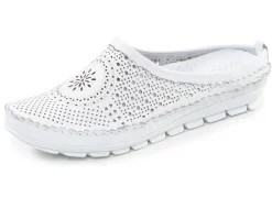 Damen Gemini , sommerlicher Damen-Sabot, Weite G, mit herausnehmbarem Fußbett