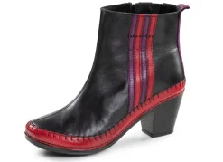 Damen Gemini Stiefelette aus Rind-Nappaleder mit Kontraststreifen