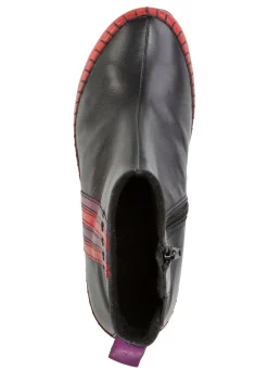 Damen Gemini Stiefelette aus Rind-Nappaleder mit Kontraststreifen