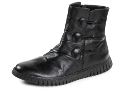 Damen Gemini Stiefelette mit Raffung und dekorativen Knöpfen