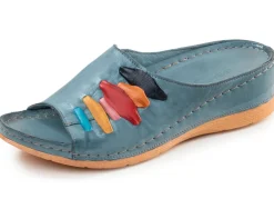 Damen Gemini , trendige Damen-Pantoletten, Weite G, mit Gummizug
