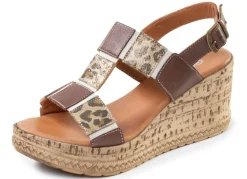 Damen Gemini , trendige Damen-Sandaletten, Weite G, aus Leder