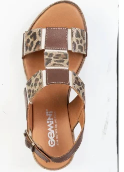 Damen Gemini , trendige Damen-Sandaletten, Weite G, aus Leder