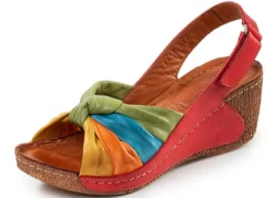 Damen Gemini , trendige Damen-Sandaletten, Weite G, mit verstellbarer Klettspange