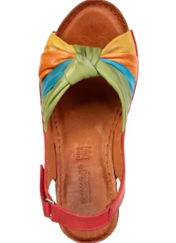 Damen Gemini , trendige Damen-Sandaletten, Weite G, mit verstellbarer Klettspange