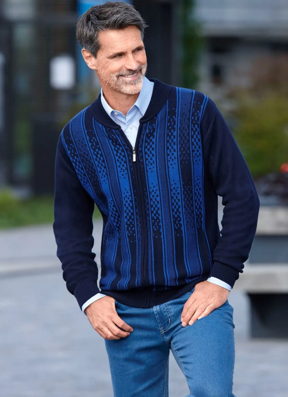 Herren BADER Gemusterte Jacke in 2 Farben