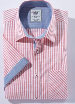 Herren MILANO ITALY Gestreiftes ""-Hemd in 4 Farben