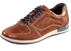 Herren GINO GALANTE , klassische Herren-Schnürschuhe, mit blauem Besatz