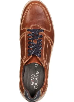 Herren GINO GALANTE , klassische Herren-Schnürschuhe, mit blauem Besatz