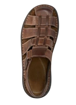 Herren GINO GALANTE , sommerliche Herren-Sandalen, aus Leder