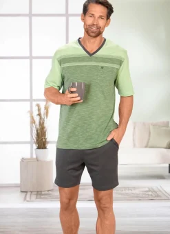 Herren BADER Hajo Klima Komfort Shorty mit V-Ausschnitt