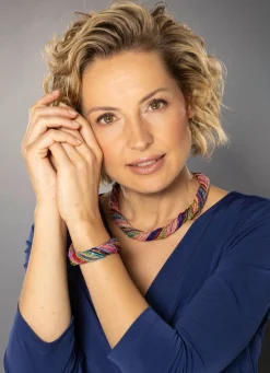 Damen BADER Halskette oder Armband aus Muranoglas