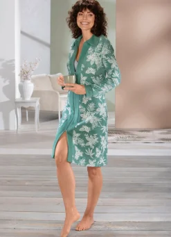 Damen PLANTIER Hauskleid mit Seitennahttaschen