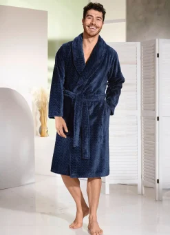 Herren PASTUNETTE FOR MEN Hausmantel aus Microplüsch