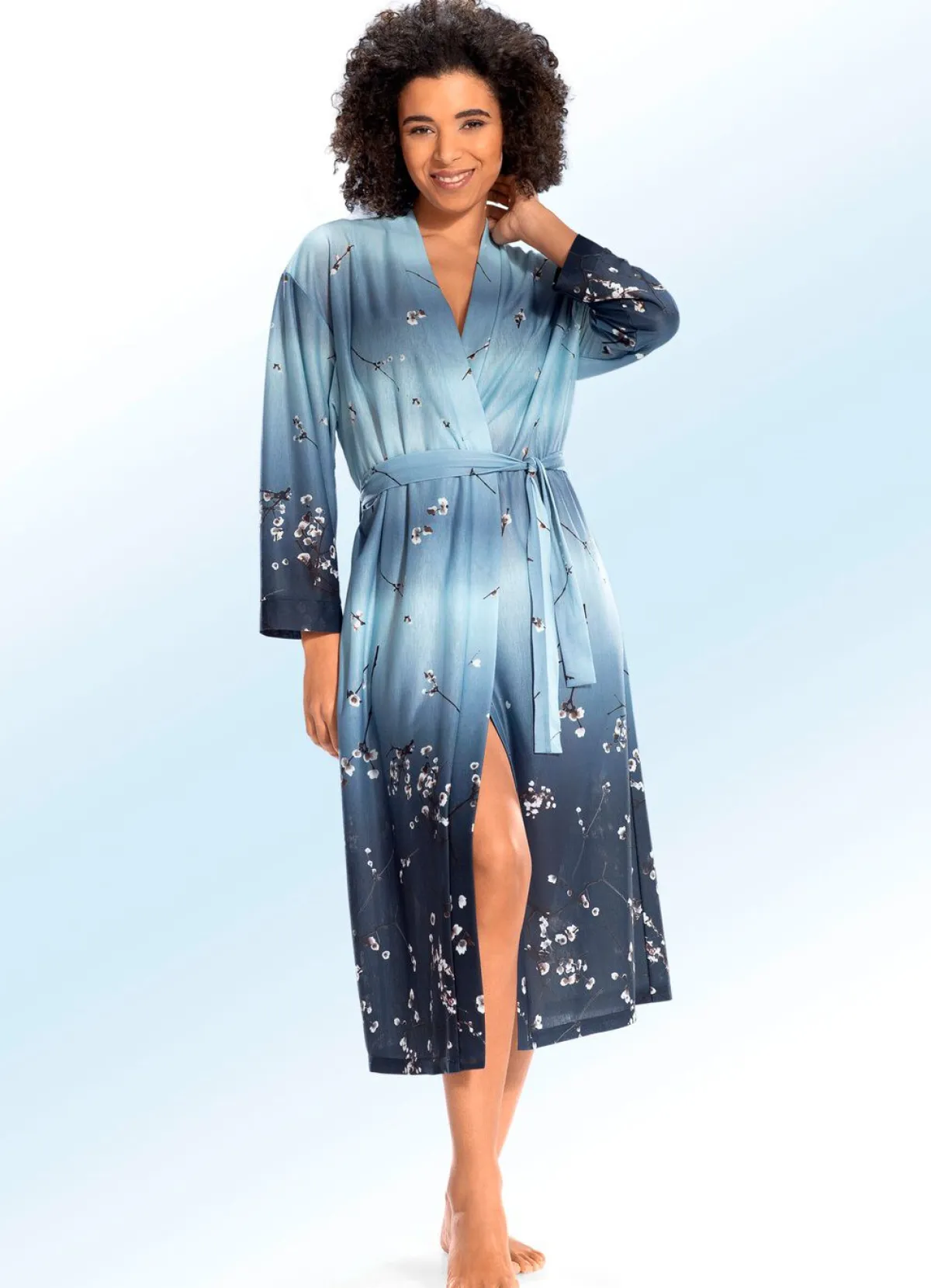 Damen PLANTIER Hausmantel in Kimono-Form