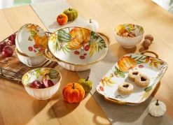 BADER Herbstliches Porzellan-Set, 6-teilig