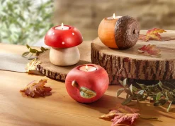 BADER Herbstliche Teelichthalter im 3er-Set