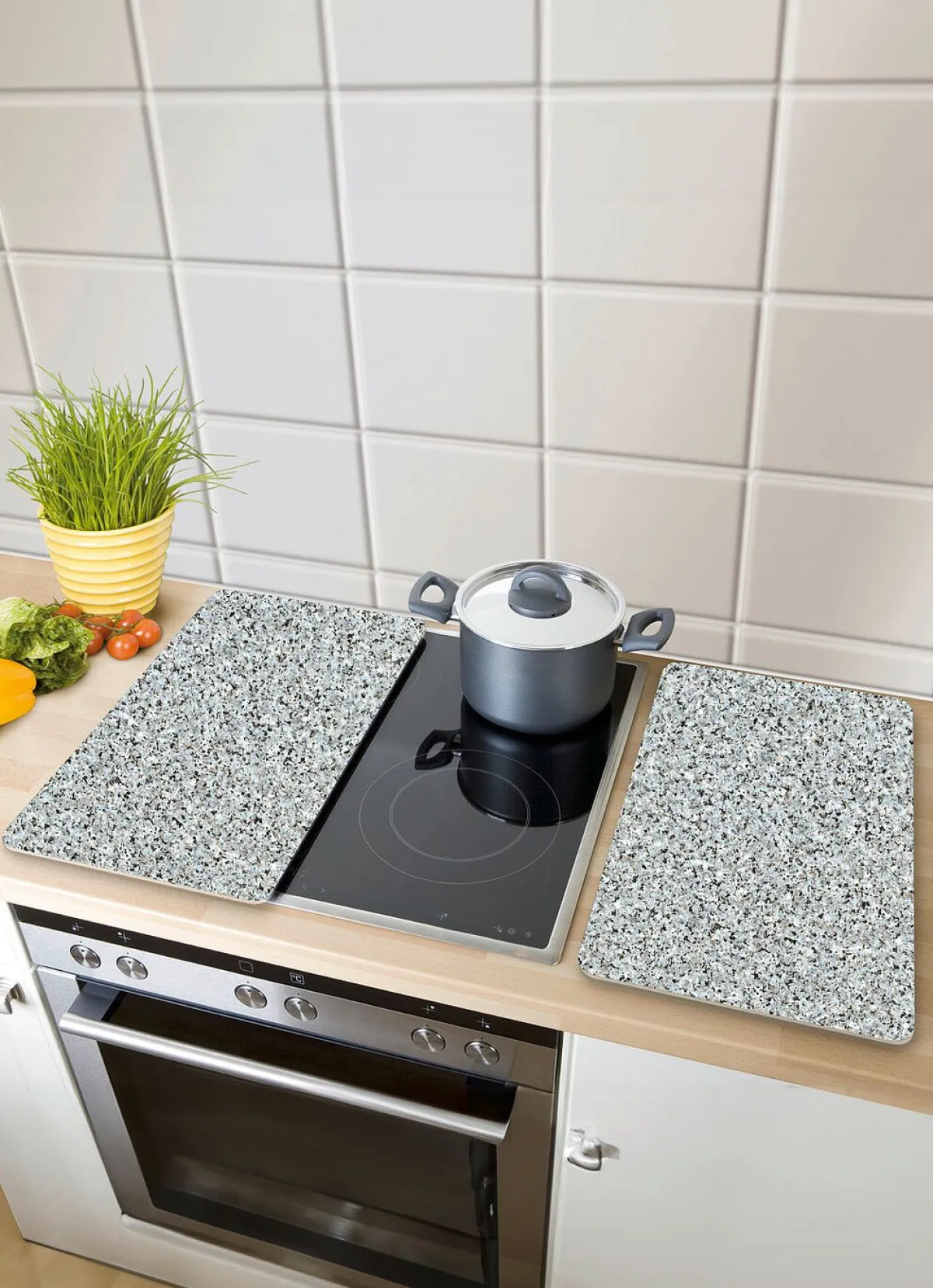 WENKO Herdabdeckplatten , 2er-Set