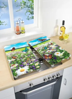 WENKO Herdabdeckplatten mit n-Motiv