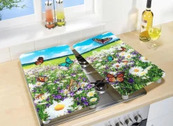 WENKO Herdabdeckplatten mit n-Motiv