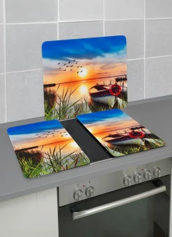 BADER Herdabdeckplatten oder Wandblende aus Glas, Motiv