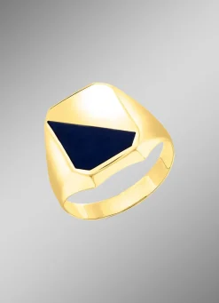 Herren BADER Herrenring aus 375er Gold mit Onyx